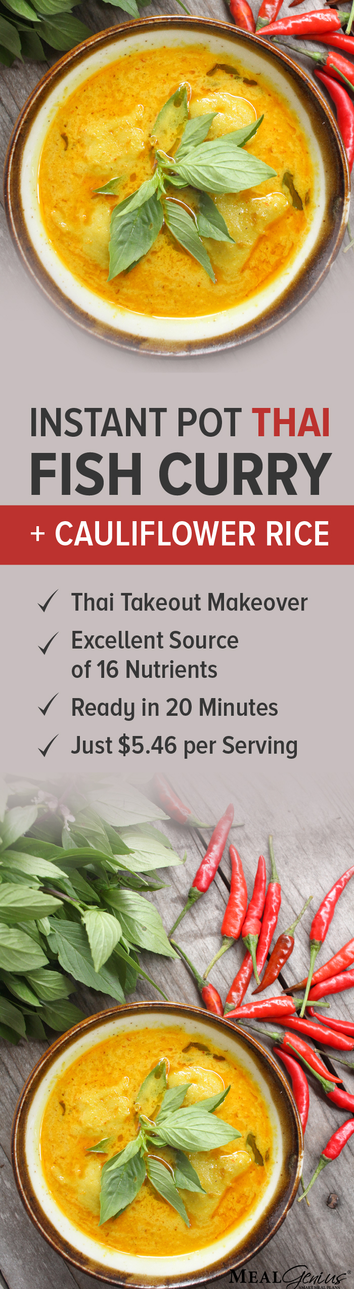 Instant Pot Thai Fish Curry - Meal Genius